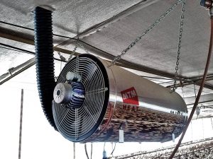 GA100 Газовый подвесной воздухонагреватель (тепловентилятор) непрямого нагрева